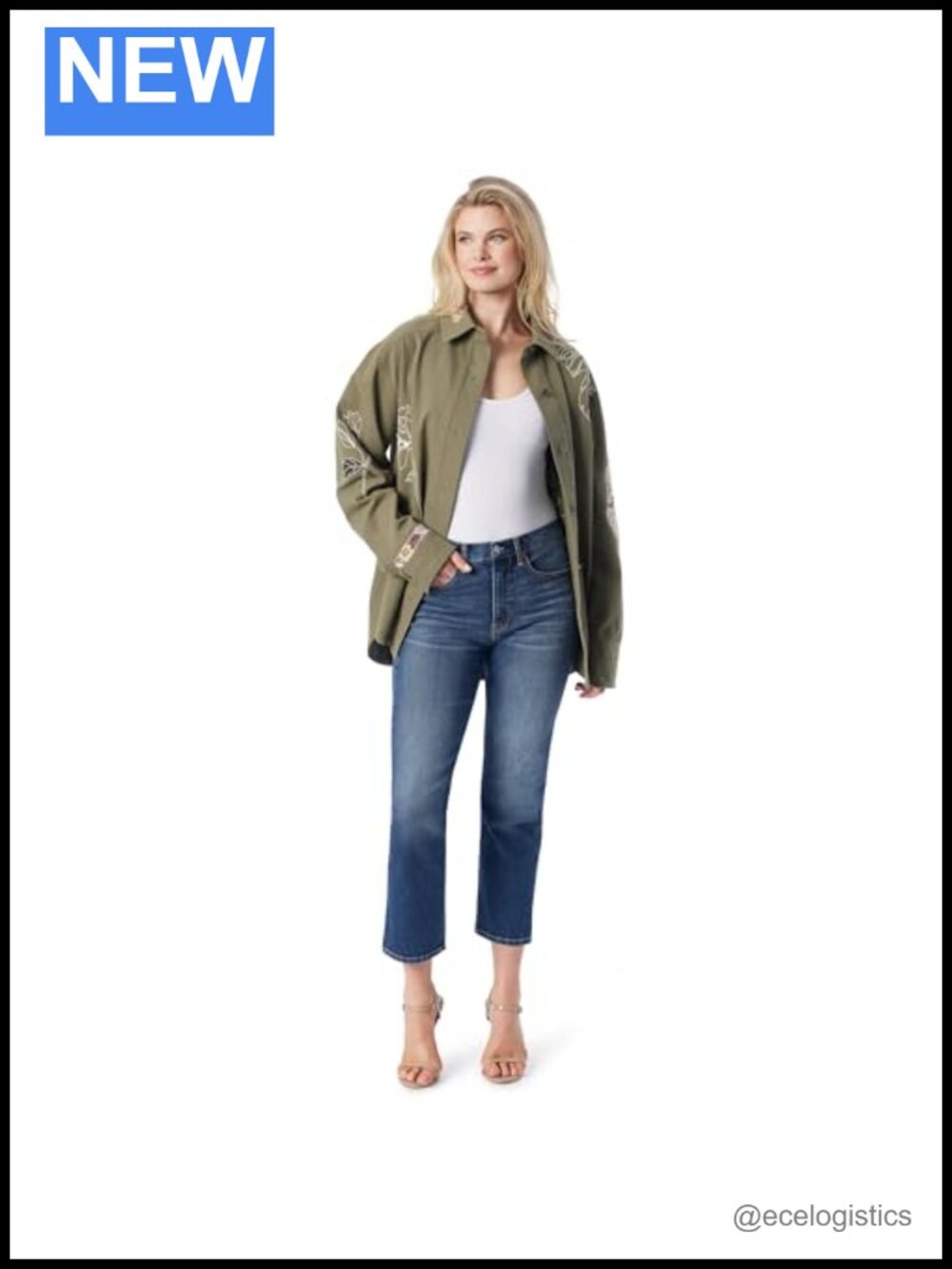 Women's Button Down Collared Shacket with Side Slits, 55% Linen 45% Viscose
